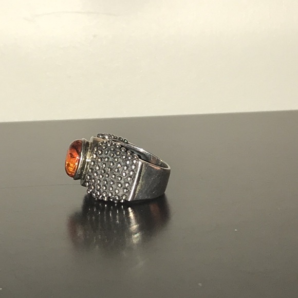 Amber ring R0893 - Picture 2 of 6